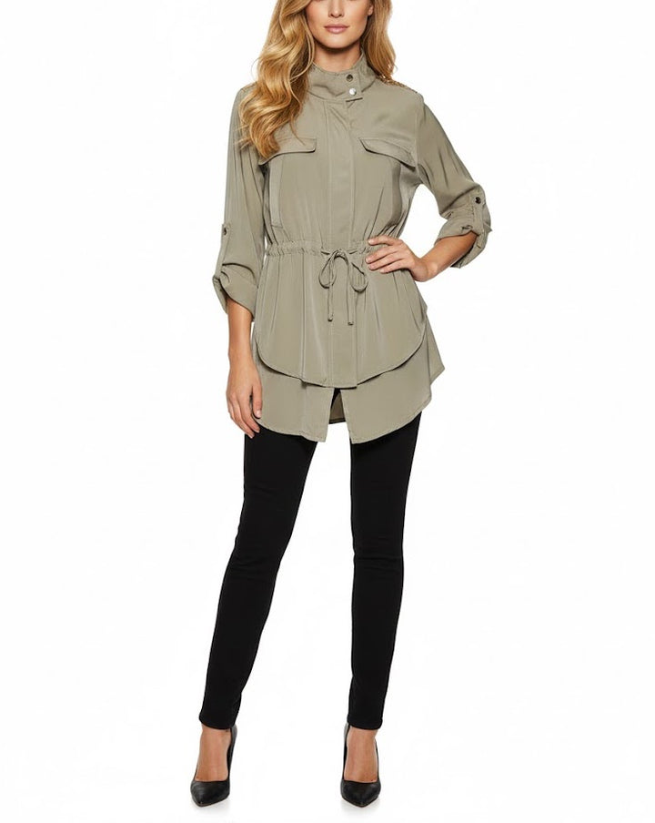 Fracomina Parka Estilo Militar Chic