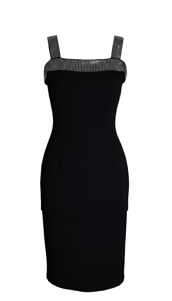 Mexton Vestido Detalles Plateados