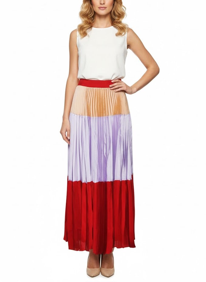 Twin Set Falda Plisada Multicolor