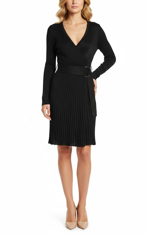 Pinko Vestido Bronce de Lurex