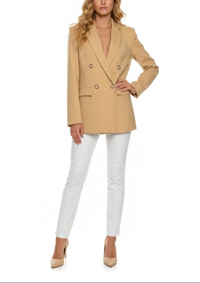 GUESS Blazer Entallado “Dafne” en Color Camel