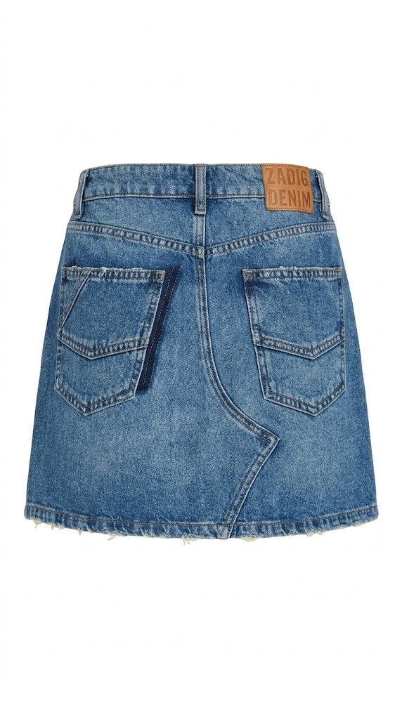 Zadig & Voltaire Falda Vaquera Juice Destroy