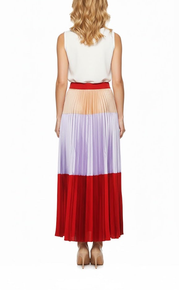 Twin Set Falda Plisada Multicolor