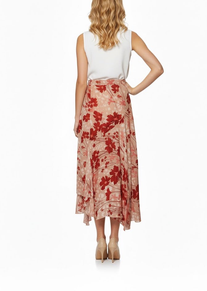 TwinSet  Falda Asimétrica Floral