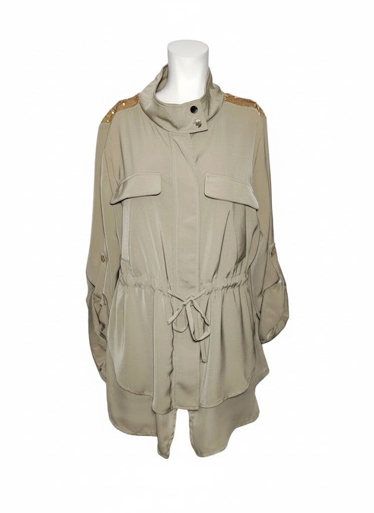 Fracomina Parka Estilo Militar Chic