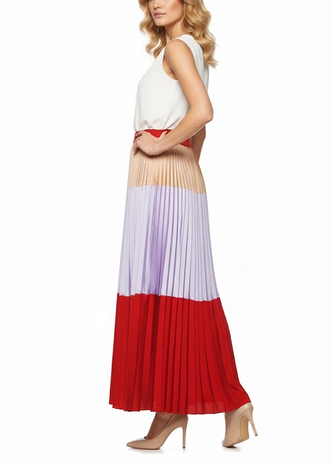 Twin Set Falda Plisada Multicolor