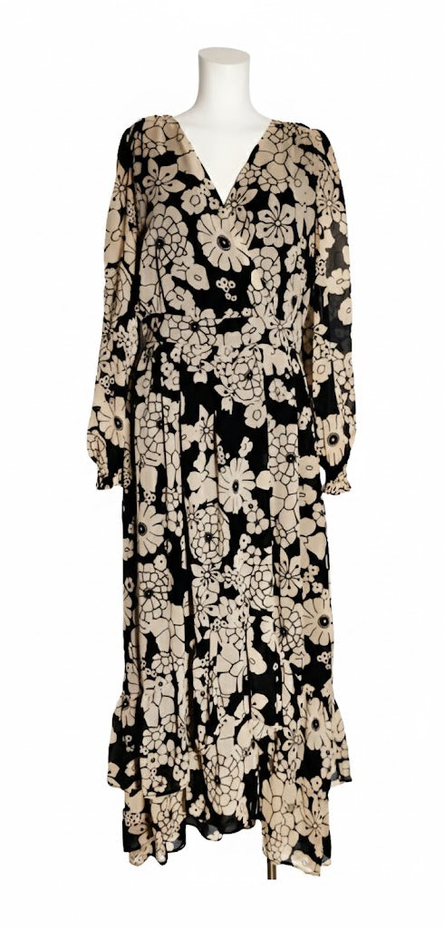 Naf Naf Vestido Largo Floral