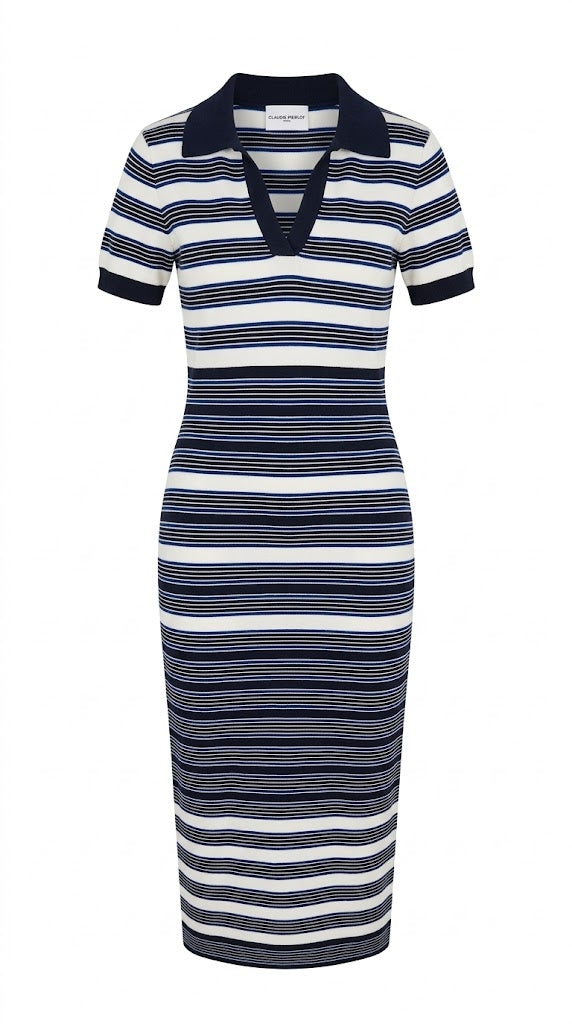Claudie Pierlot Paris Vestido Polo a Rayas
