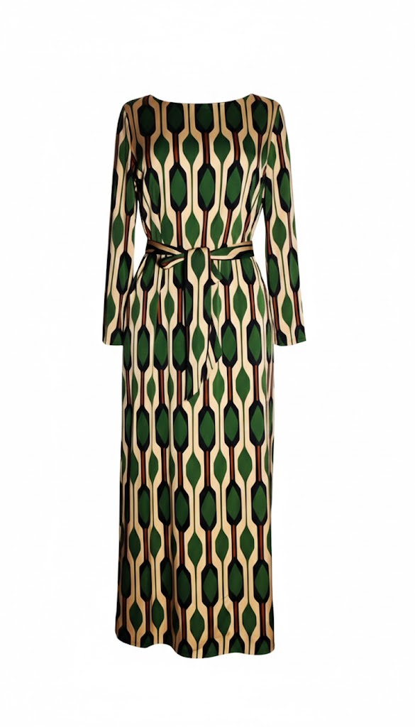 Xandres Vestido Midi Estampado