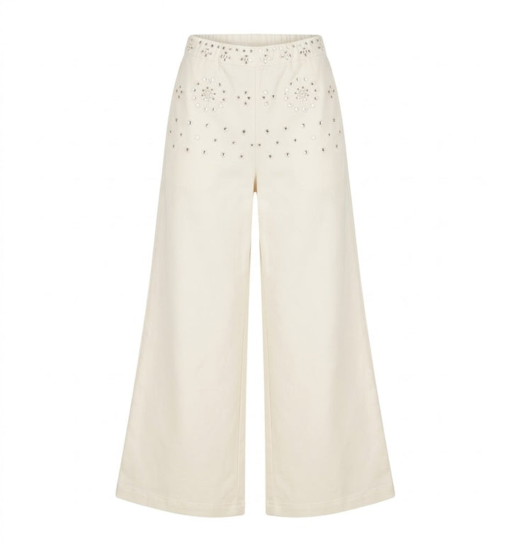 INSPIRATION Studio Pantalón Palazzo Ecru