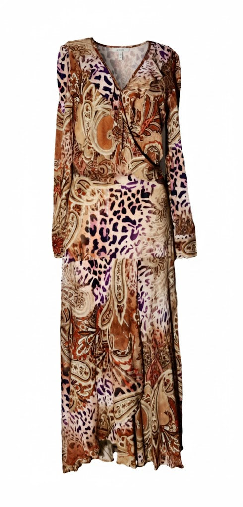 Guess Vestido Largo Animalier