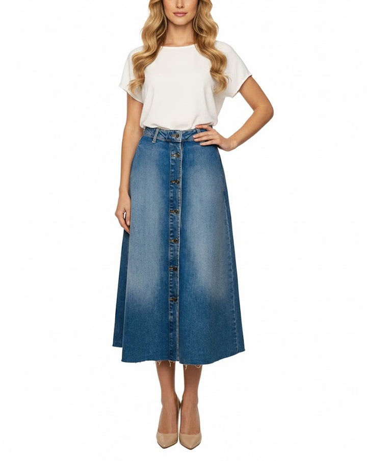 Liu Jo Falda Midi Denim