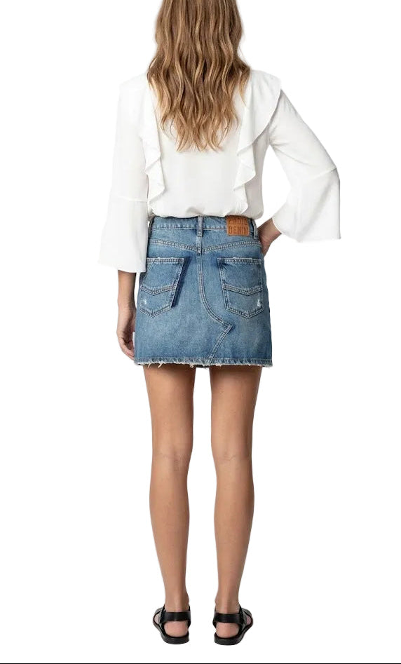 Zadig & Voltaire Falda Vaquera Juice Destroy