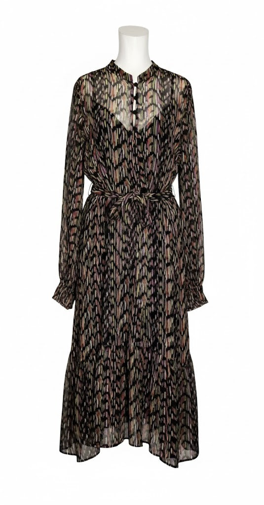 Xandres Vestido Fluido Multicolor