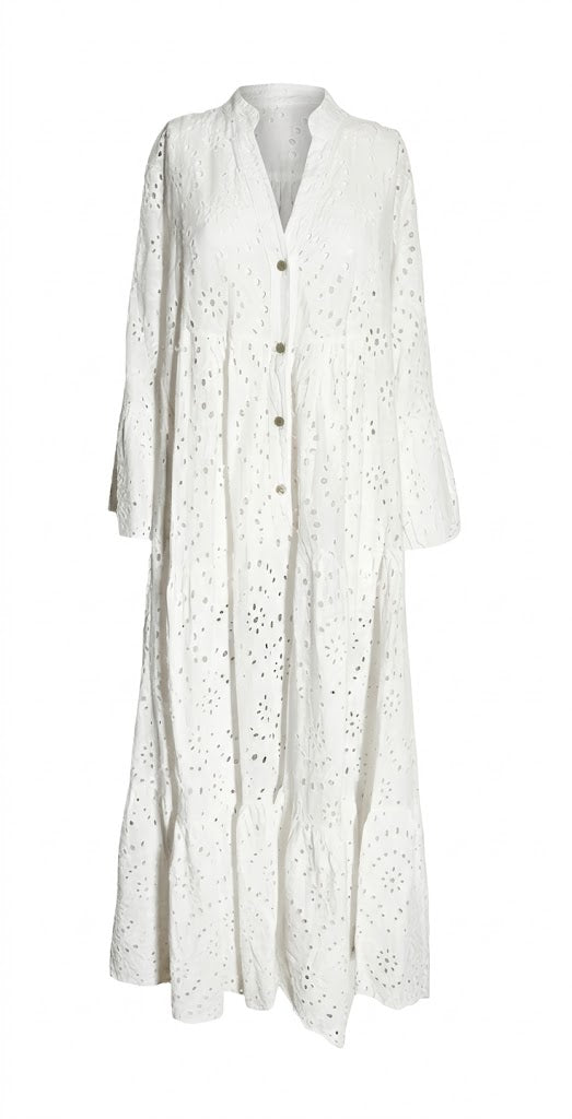 Classic Fashion Vestido Perforado