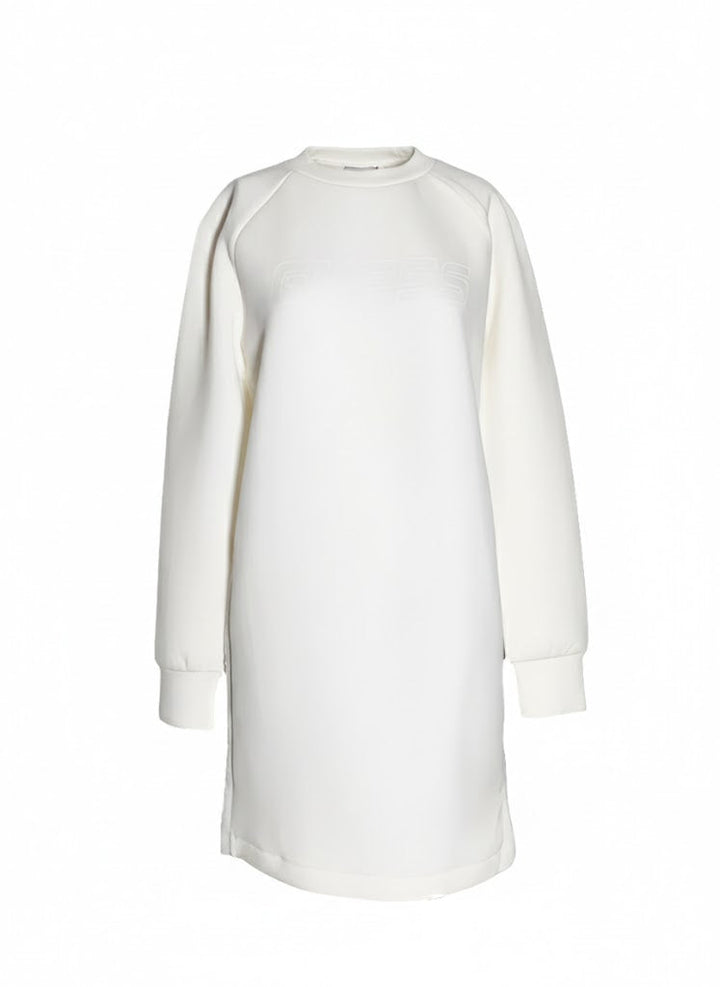 Guess Eco Vestido Sudadera Blanco