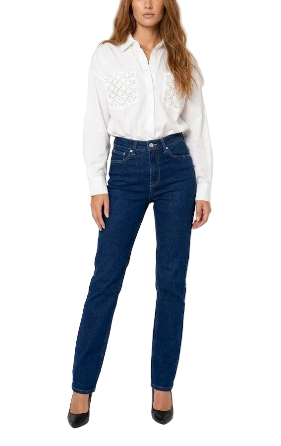 Tommy Hilfiger Vaqueros Azul Talle Alto