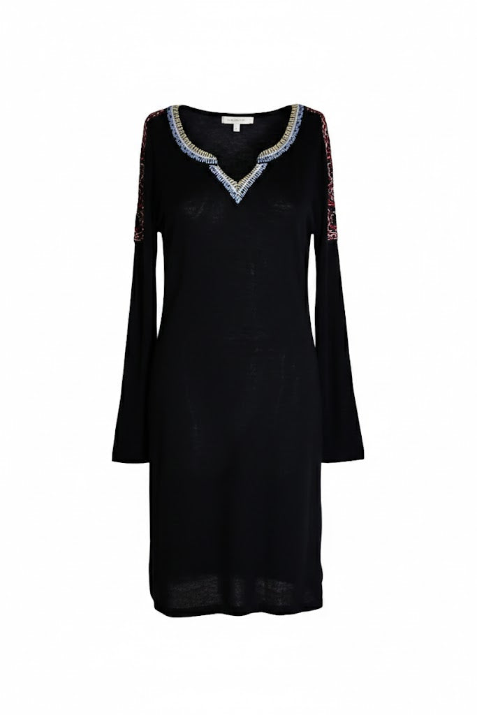 CUSTO Barcelona Vestido de Punto Charcoal